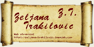 Željana Trakilović vizit kartica